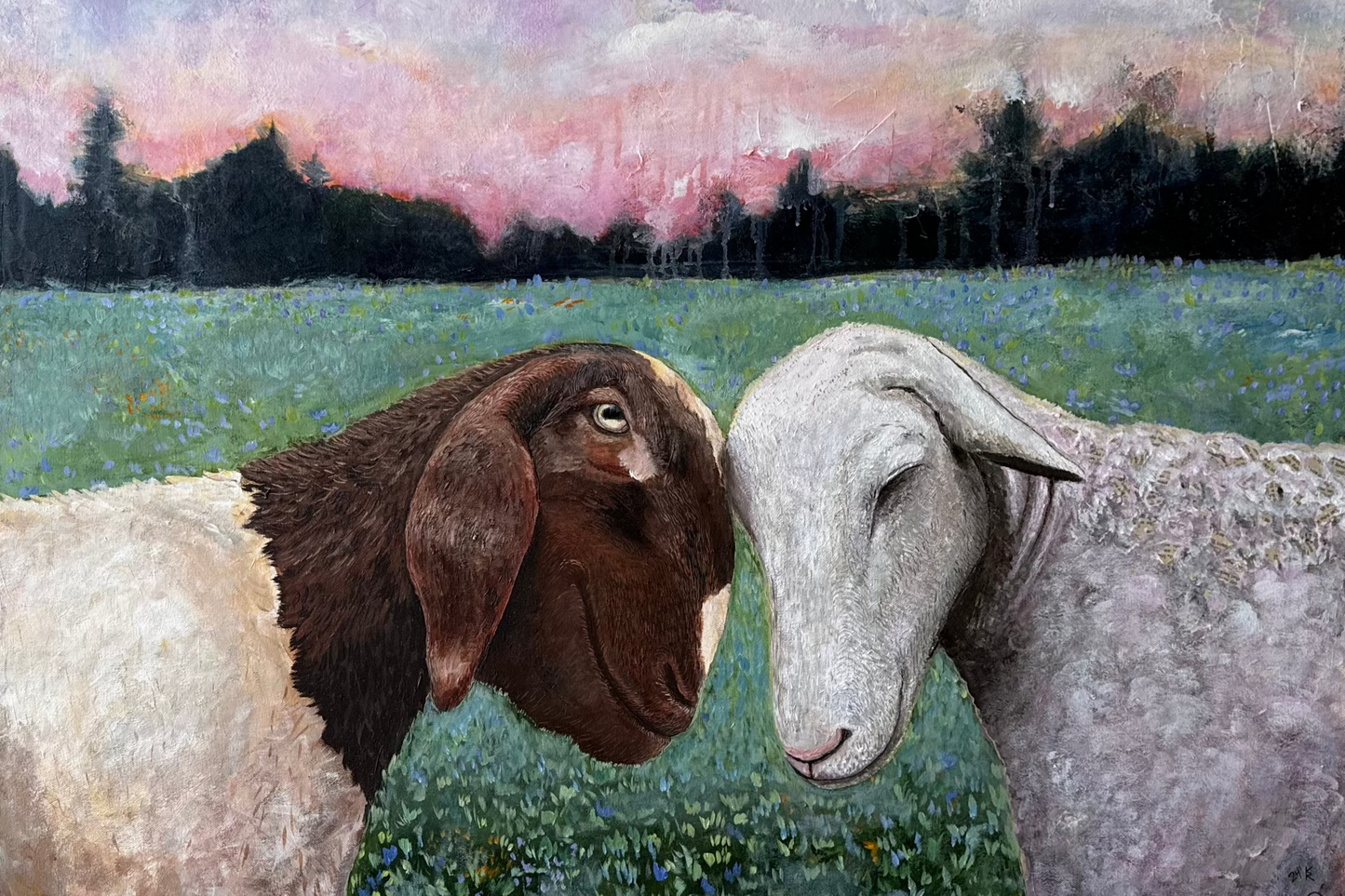 stu and olive painting from @thelittlesanctuary1