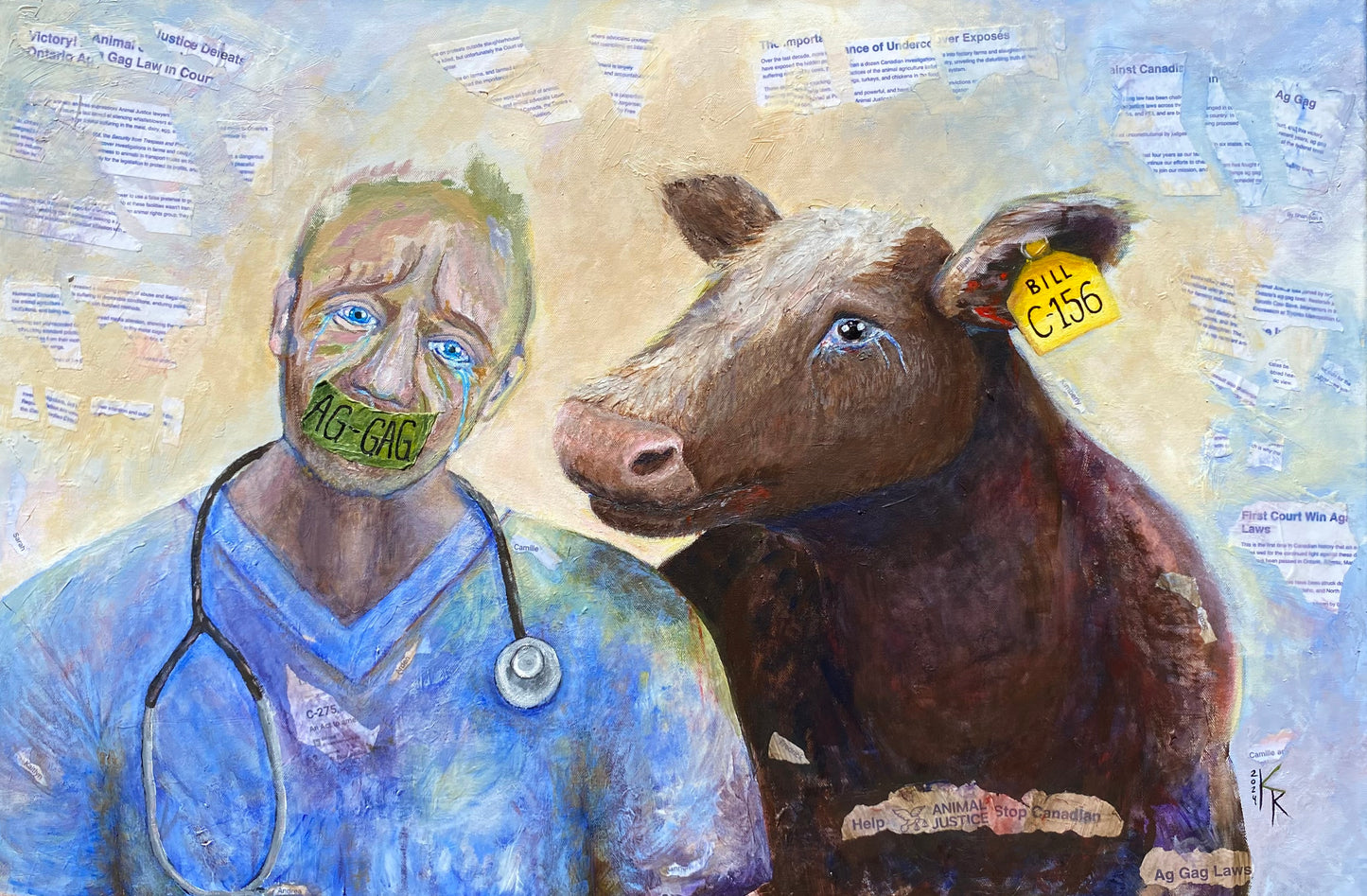 Art highlighting animal justice