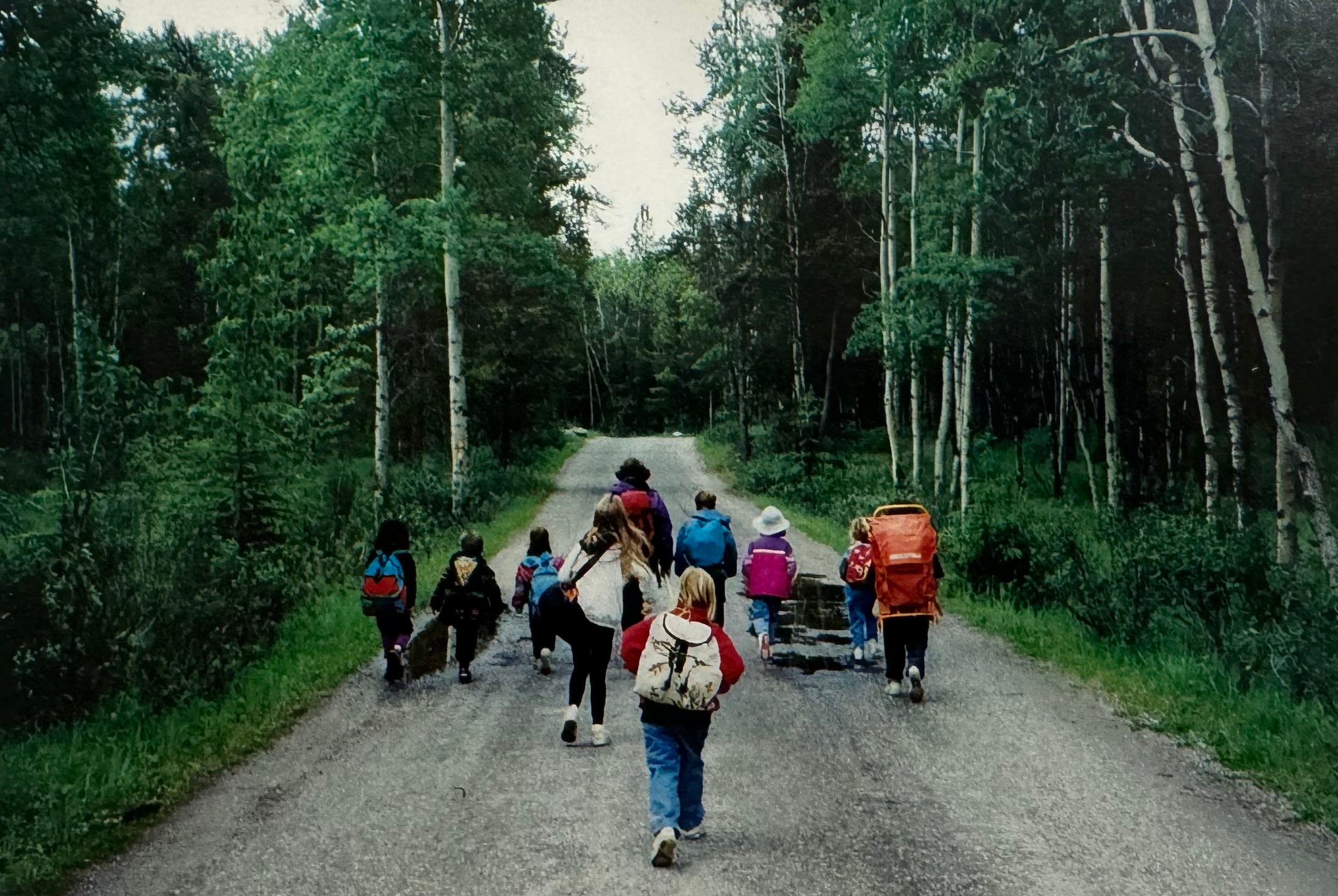 group of prople walking on road